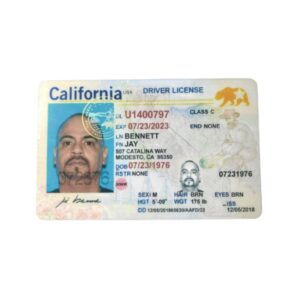 California Fake Driver License 