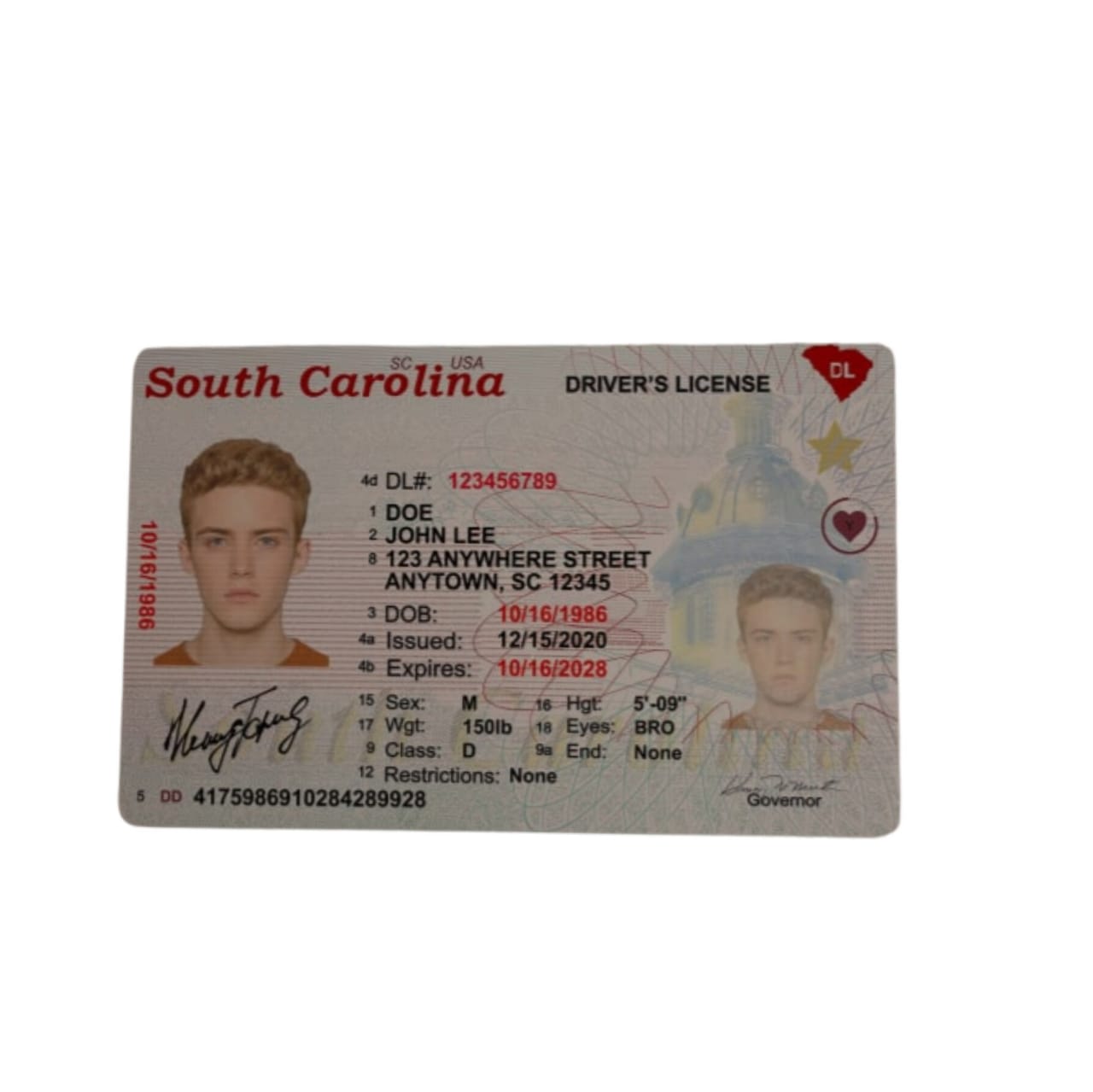South Carolina Fake ID - By Scannable SC Fake ID