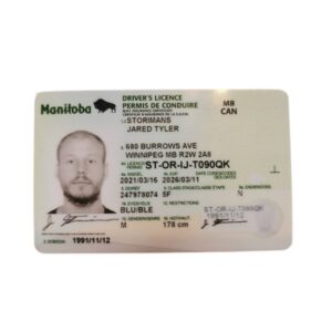 Manitoba Fake Driver License