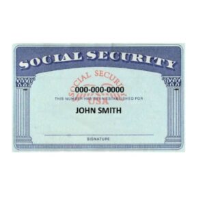 Fake Social Security Card