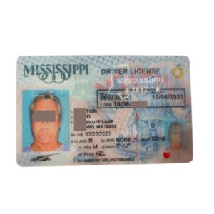 Mississippi Fake Driver License