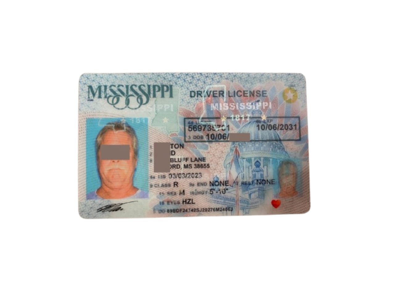 Mississippi Fake Driver License