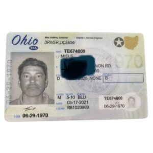 Fake Ohio Driver License