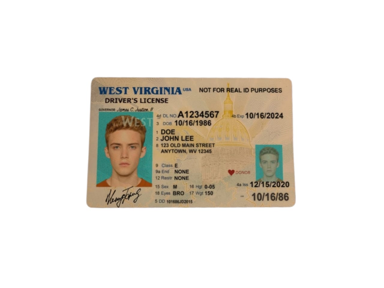 West Virginia Fake Driver's License | fakeidvendor.cc #1 Best Quality