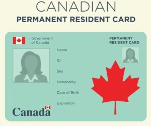 Canada permanent resident card number format