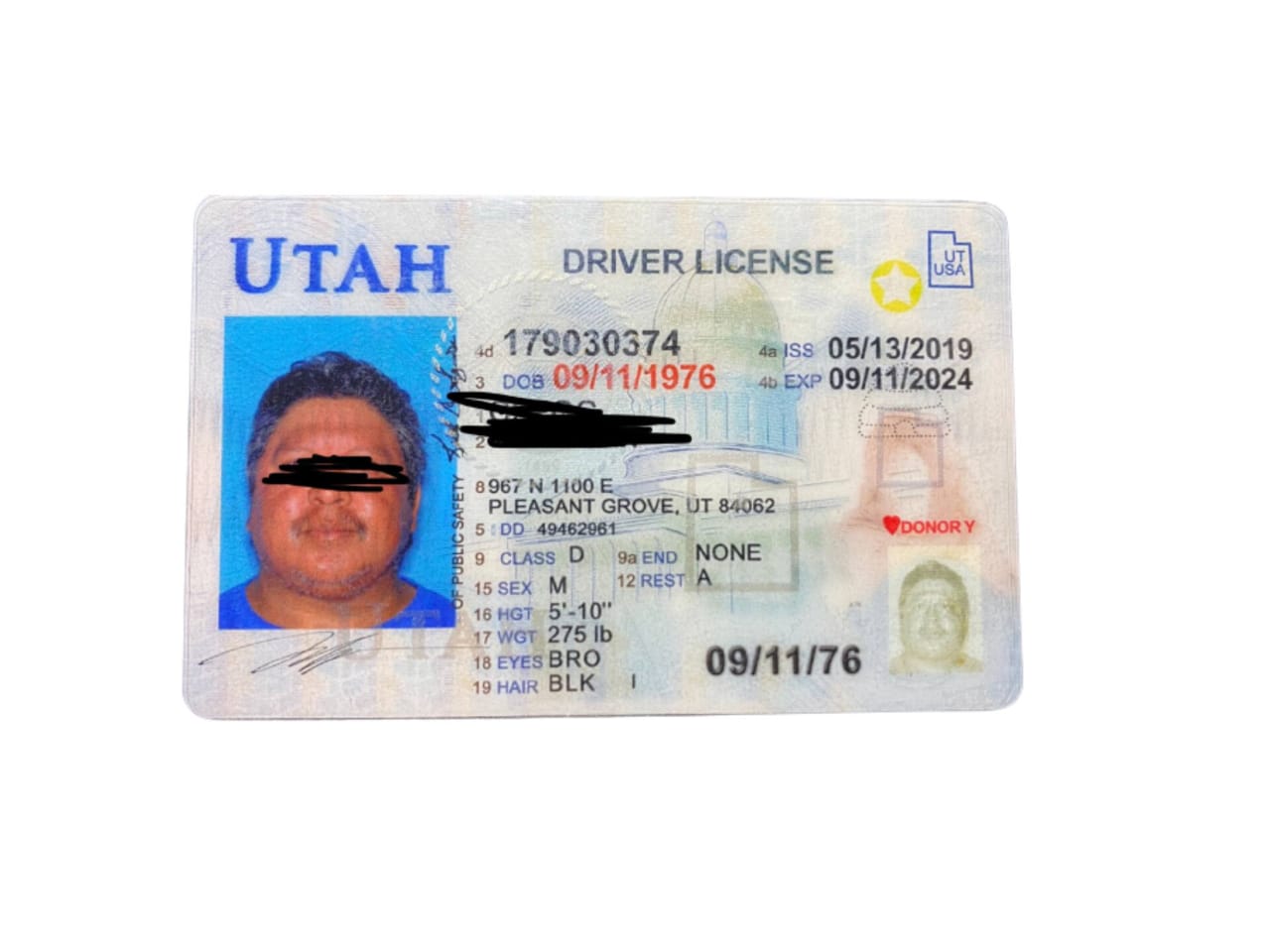 Utah Fake Driver License | Buy Authentic Utah Fake ID # 1