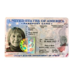 Fake US Passport Card