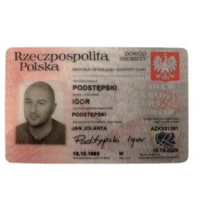 Fake Poland Identity Card