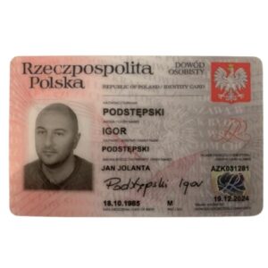 Fake Poland Identity Card