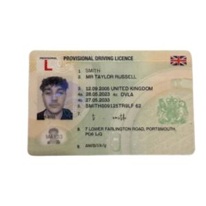 Fake UK Provisional Driving Licence