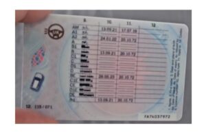 fake UK provisional driving licence