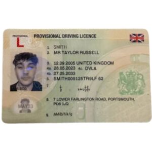 fake UK provisional driving licence