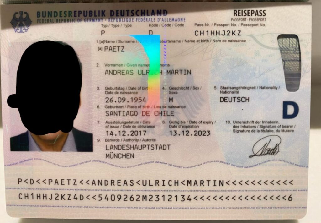 German Fake Passport 