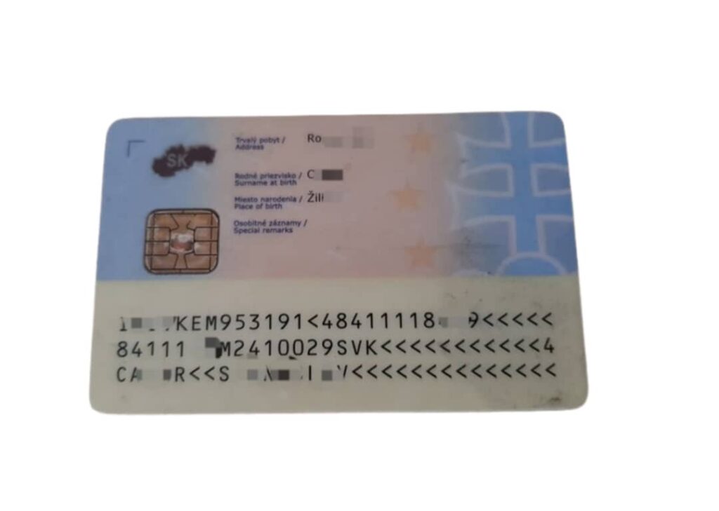Fake Slovakia ID Card For Sale