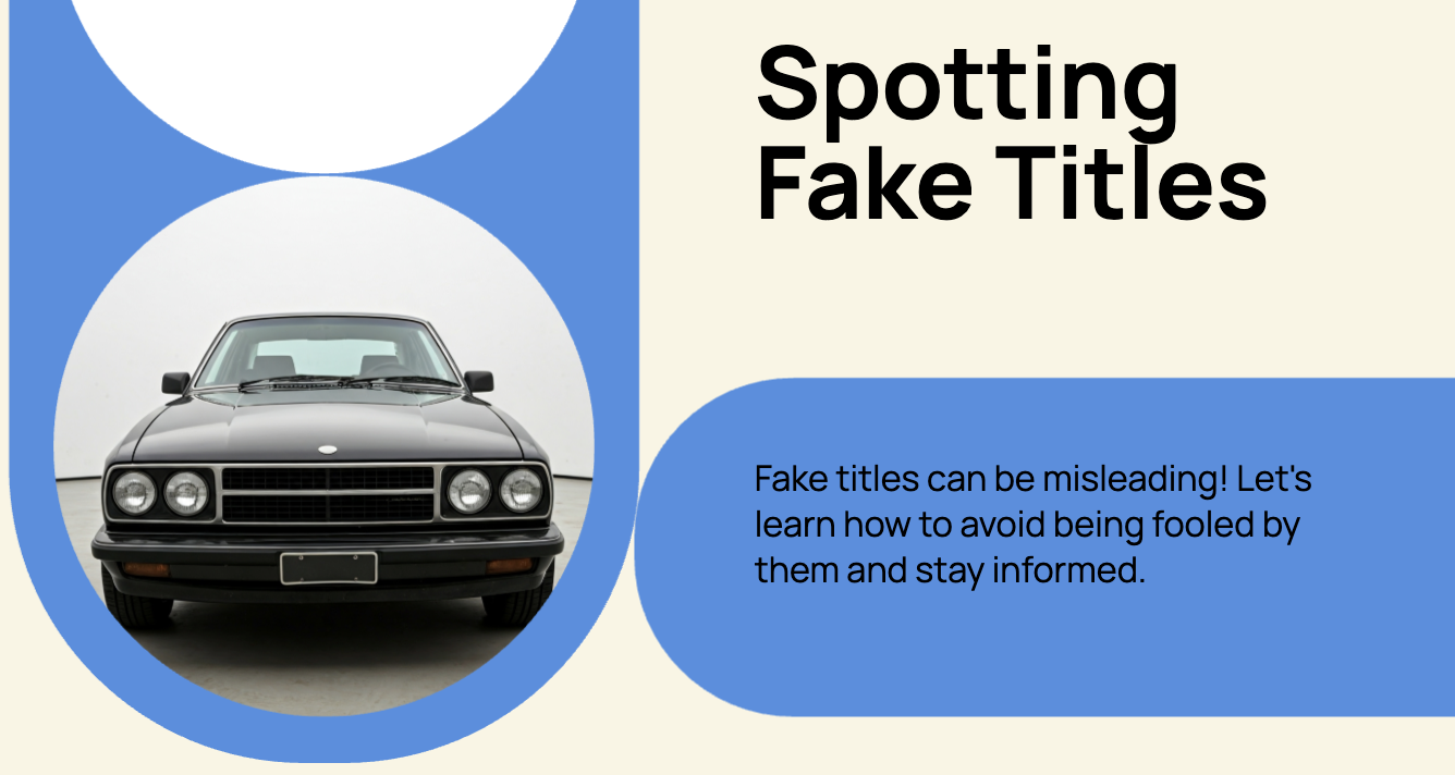Tips for Avoiding Falling for Fake Titles